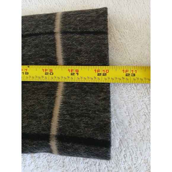 Zara Womens Short Coat XS Gray Checked Plaid Wool Blend 2 Button Front Swing - Picture 15 of 16